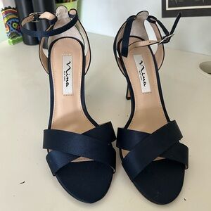 Nina Women's Navy Blue Strappy Sandals